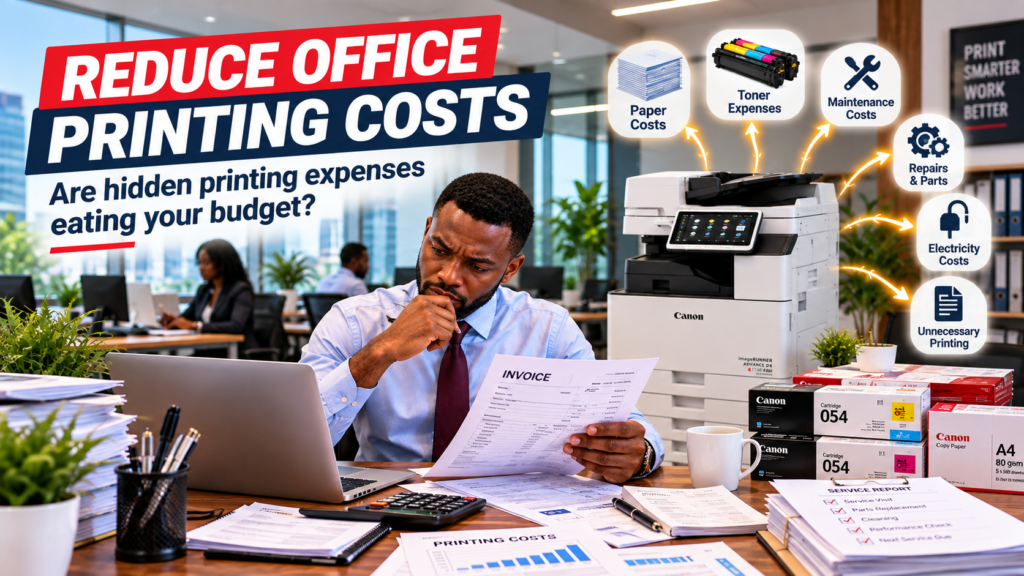 Reduce office printing costs by identifying hidden office printing expenses